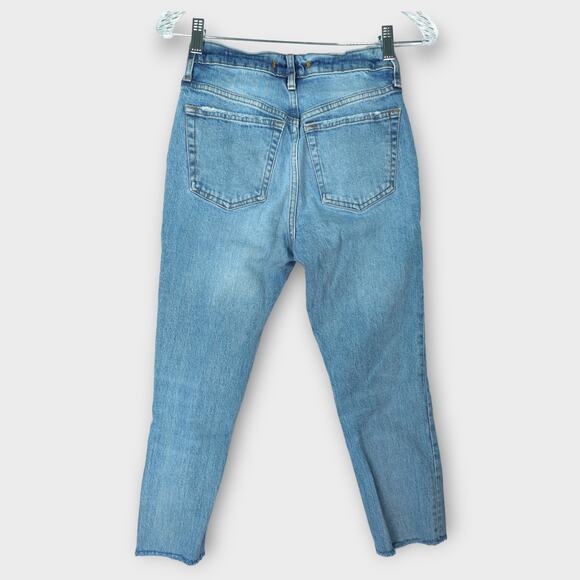 Womens WE THE FREE Distress Light Wash Jeans  Button Fly Size 25 - Picture 7 of 8